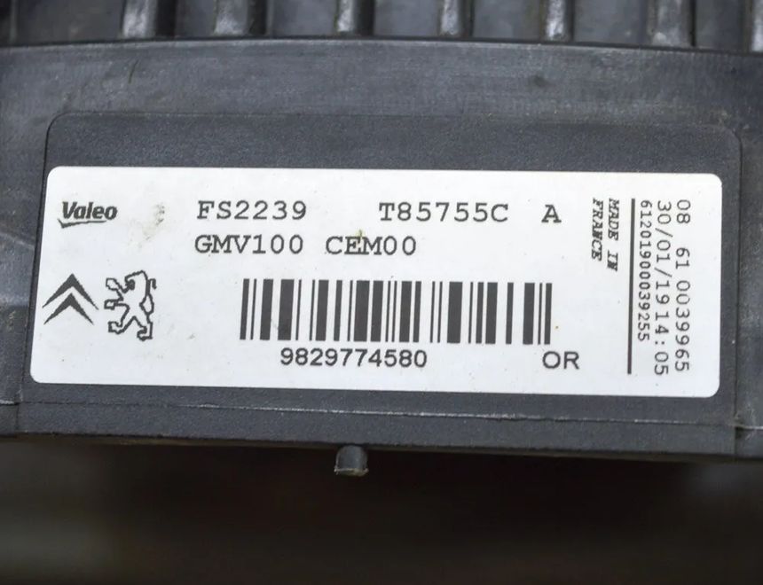 PEUGEOT 208 Peugeot 208 (2012-2015) Dzinēja dzesēšanas ventilators/difuzors 9829774580,FS2239,BMV100,T85755C,M143131 17053907