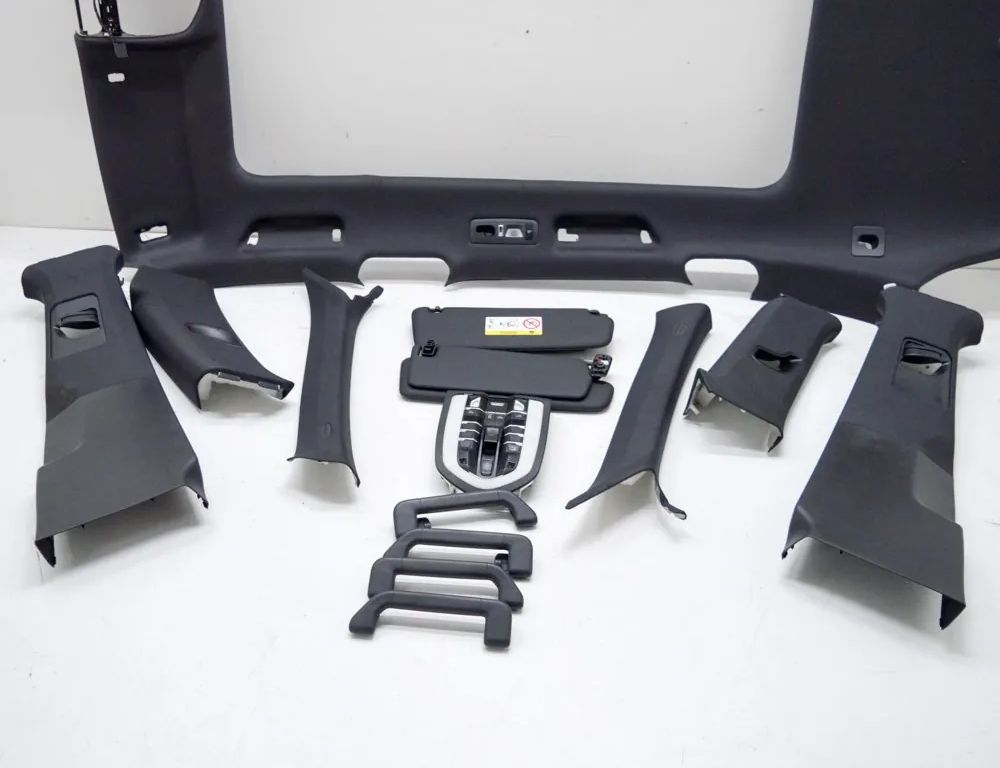 PORSCHE Cayenne 3 generation (2017-2023) Black Roof Liner Set 7PP959551GG,7PP959728A,7PP035711A,7P5867240,7P5867242,7P5867233A,7PP919211F,7P6867240,7P5867501LN,7P5867501 17078776