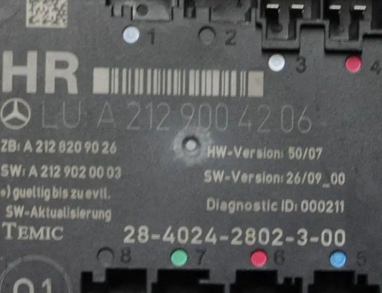 MERCEDES-BENZ C-Class W204/S204/C204 (2004-2015) Блок управления дверей задние правые A2128209026,A2129020003,A2129004206 1762789
