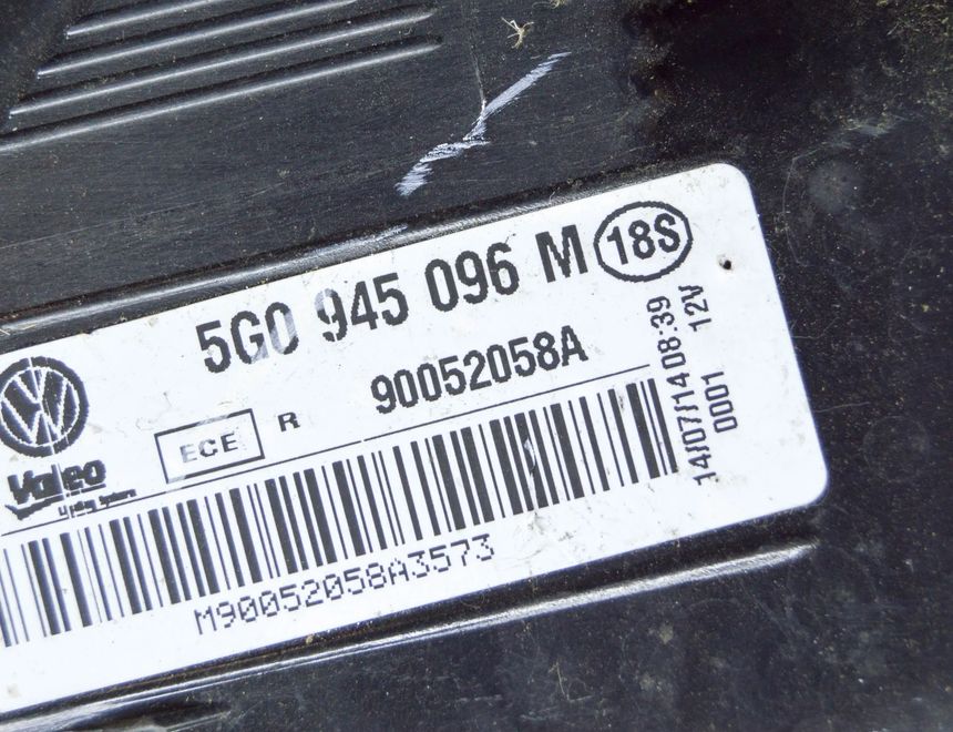 VOLKSWAGEN Golf 7 generation (2012-2024) Rear Right Taillight Lamp 5G0945096M 17792254