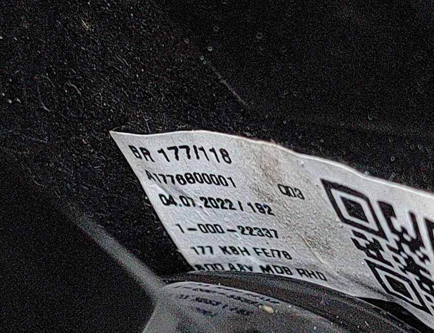 MERCEDES-BENZ CLA-Class C118 (2019-2023) Instrumentu paneļa gaisa kanāli A1776800001,A1778306502 25771230