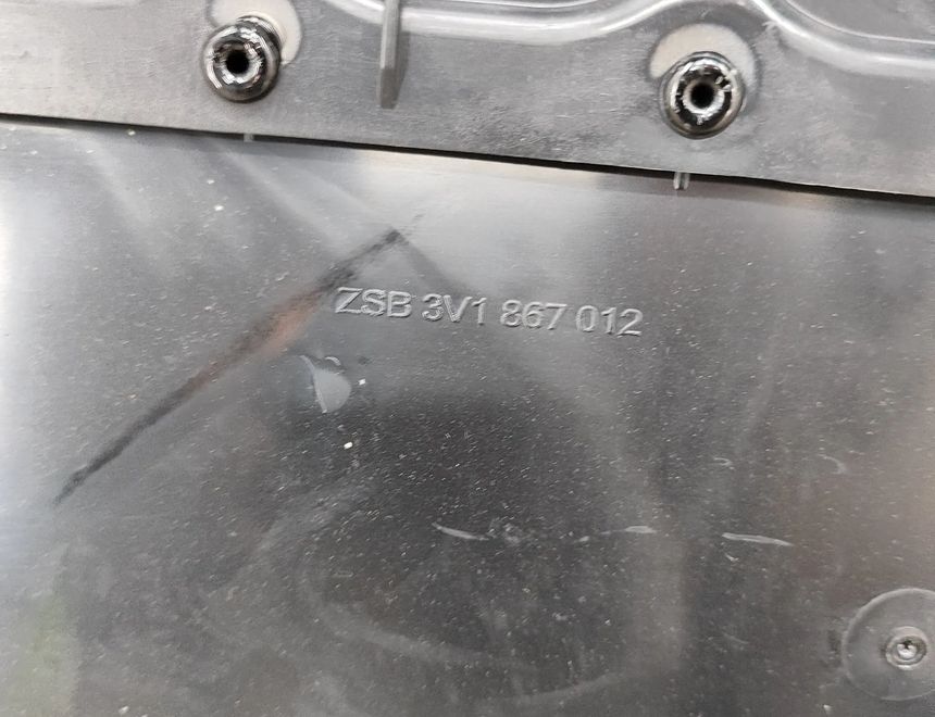 SKODA Superb 3 generation (2015-2023) Priekšējo labo durvju panelis 3V1867012,3V2867014A 26543370