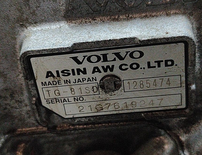 VOLVO XC90 2 generation (2014-2024) Коробка передач 1285474,TG-81SC 27524538
