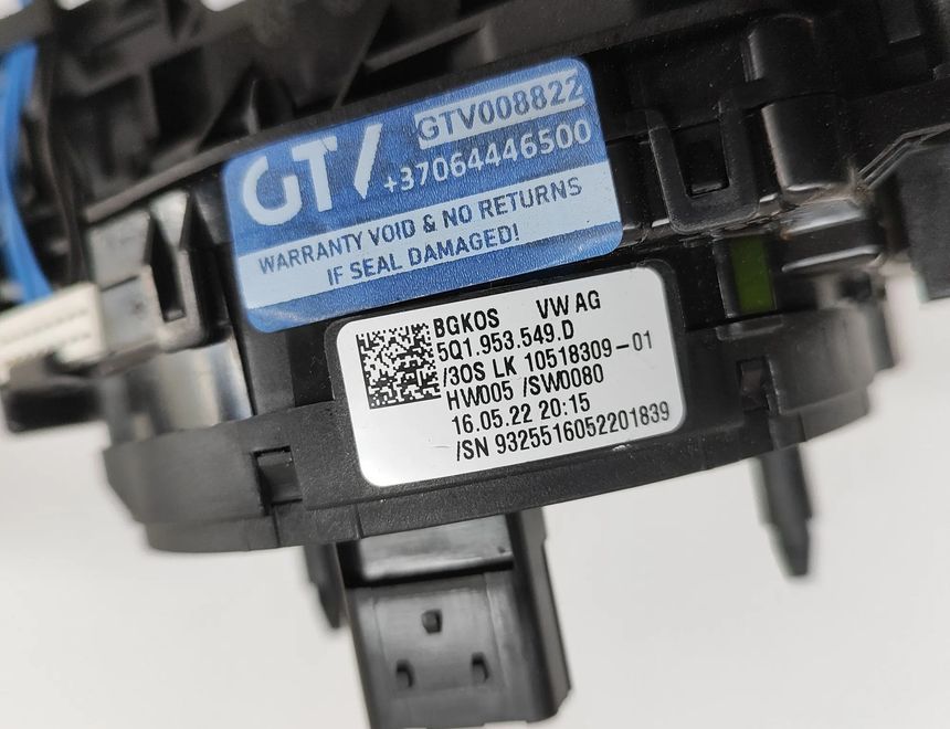 VOLKSWAGEN IS XE30 (2013-2024) Indicator Wiper Stalk Switch 5Q1953507EQ,5Q1953549D,5Q1953513AA 29440871