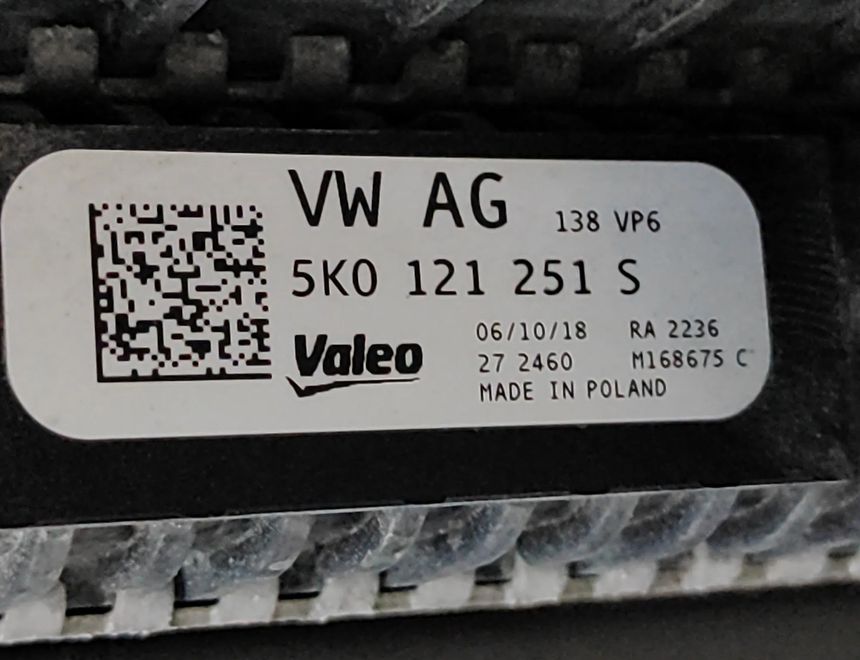 VOLKSWAGEN Caddy 4 generation (2015-2020) Dzesēšanas sistēma 5K0121251S,5K0121251Q,1K0820411AH,1K0121205AJ 29969124