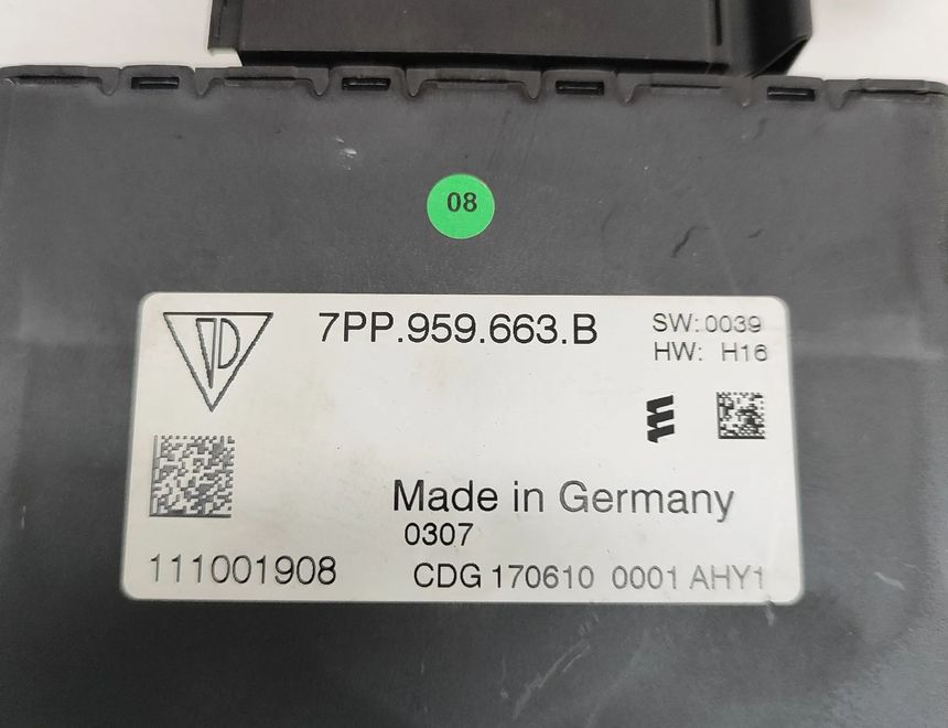 PORSCHE Cayenne 958 (2010-2018) Voltage Control Unit 7PP959663B,7PP.959.663.B 29998821