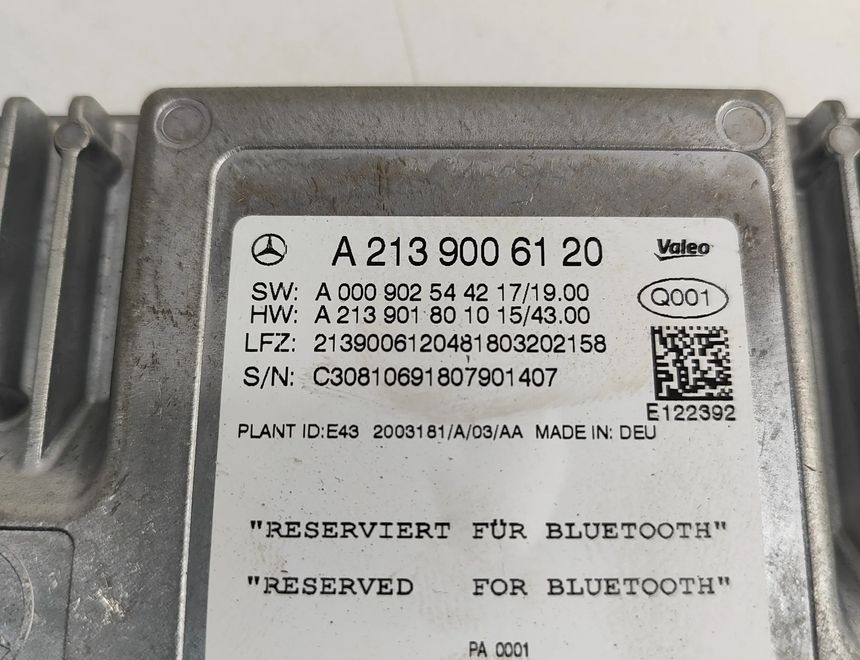 MERCEDES-BENZ E-Class W213/S213/C238/A238 (2016-2024) Блок управления Bluetooth A2139006120,A0009025442,A2139018010 30031290