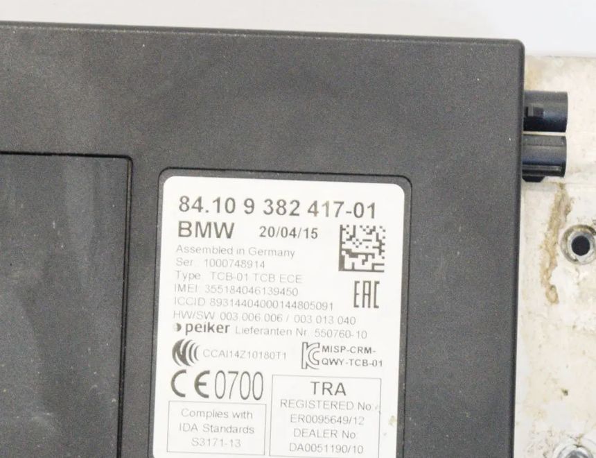 BMW 4 Series F32/F33/F36 (2013-2020) Блок управления Bluetooth 9382417 3095337