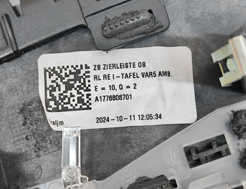 MERCEDES-BENZ CLA-Class C118 (2019-2023) Отделочный щит панели  A1776808701 31046616