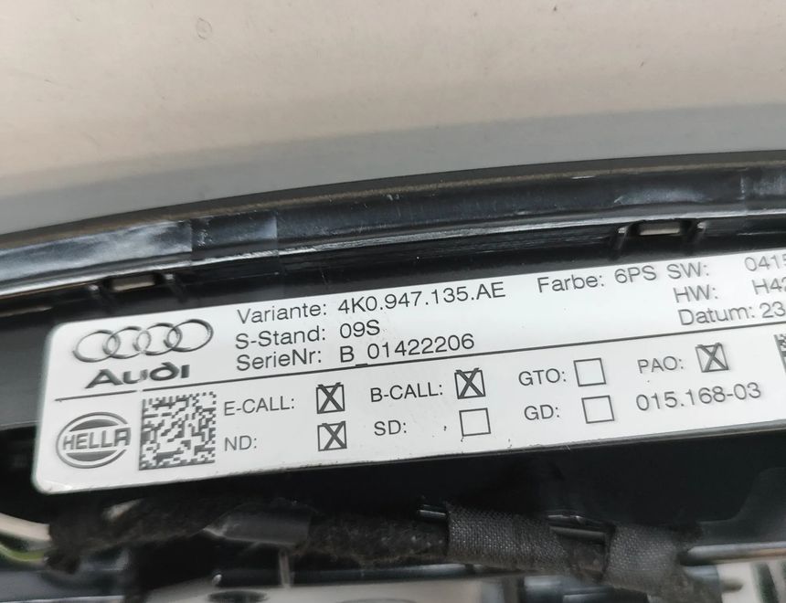 AUDI A5 F5 (2016-2024) Освещение салона 4K0947135AE,5Q0951177,5Q0951172 31863609
