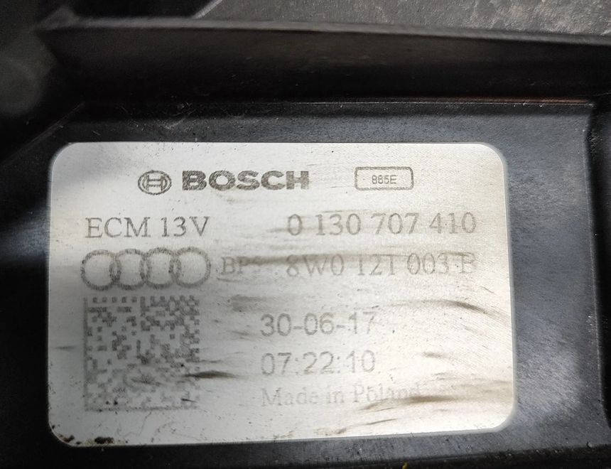 AUDI A4 B9/8W (2015-2024) Dzinēja dzesēšanas ventilators/difuzors 8W0121003B,8W0959455F,0130707108,0130707410 32059390