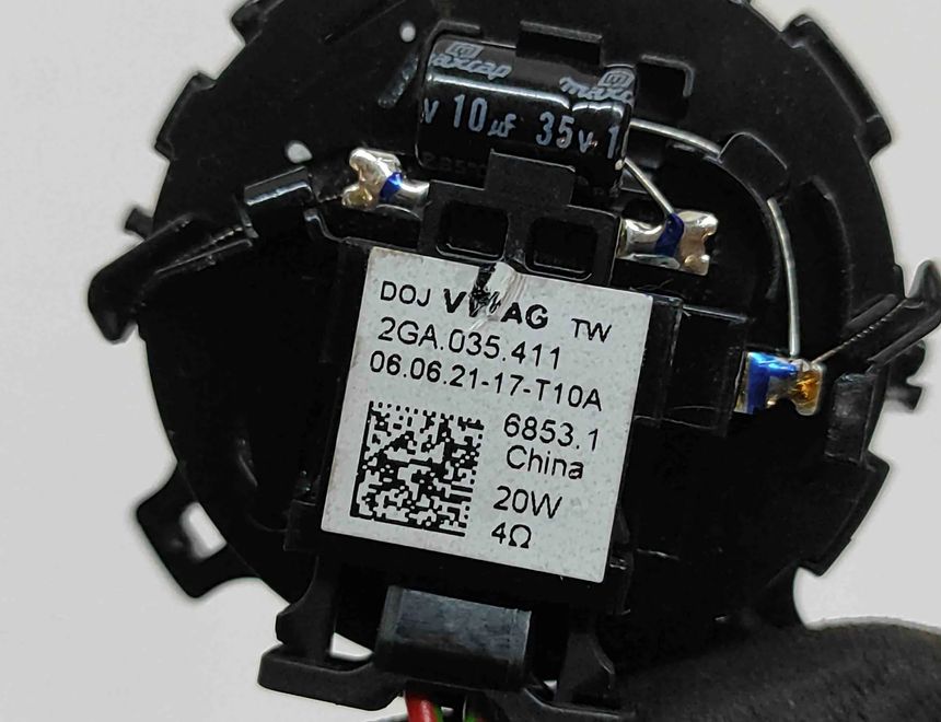 VOLKSWAGEN T-Roc 1 generation (2017-2024) Priekšējo kreiso durvju skaļrunis 2GA035411 32429646