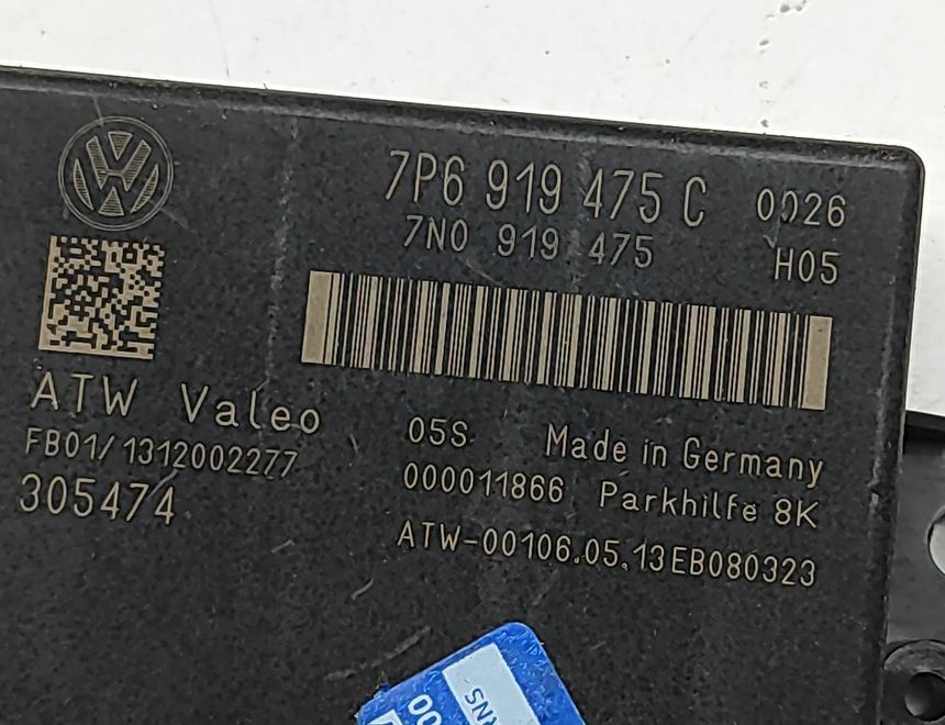 VOLKSWAGEN Touareg 2 generation (2010-2018) Pārkingsensoru vadības bloks 7P6919475C,7N0919475 32752970