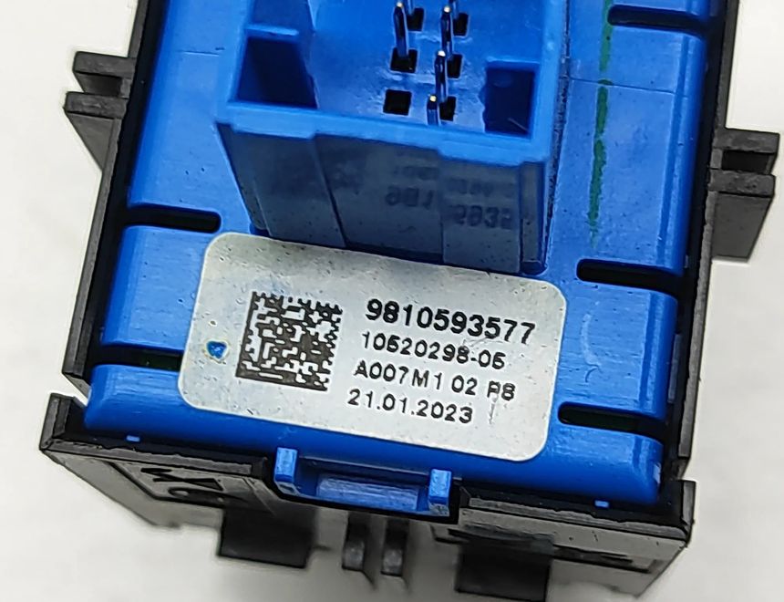 PEUGEOT 2008 2 generation (2019-2023) Кнопка ручного тормоза 9810593577 32960343