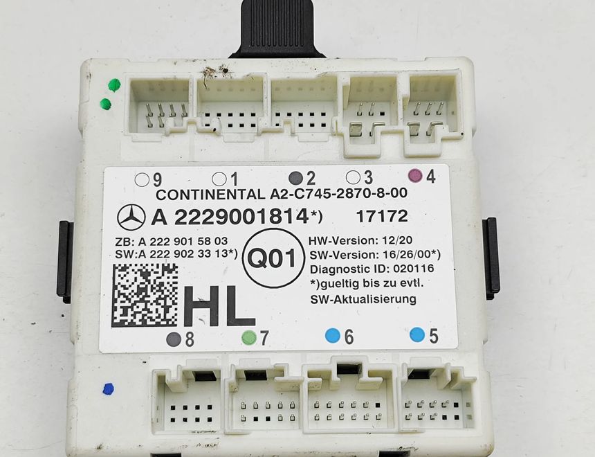 MERCEDES-BENZ C-Class W205/S205/C205 (2014-2023) Блок управления дверей левый задний A2229001814,A2229015803,A2229023313,A2C7452870800 32966158