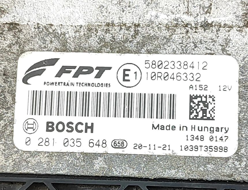 IVECO Daily 6 generation (2014-2019) Блок управления двигателем 5802338412,10R046332,0281035648,1039T35998 33073598