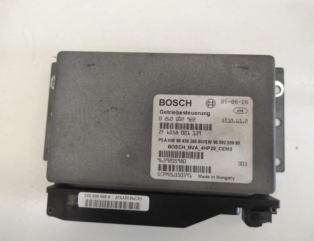 PEUGEOT 407 1 generation (2004-2010) Gearbox Control Unit 0260002922,6058001139,9659205980,9643926680 21595588
