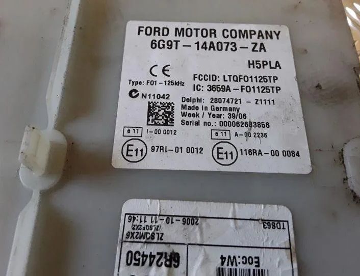 FORD S-Max 1 generation (2006-2015) Comfort Control Unit 6G9T14A073ZA,LTQF01125TP,3659AF01125TP 25451505