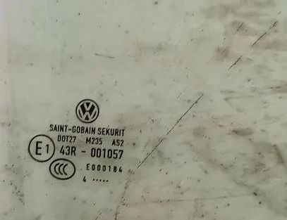 VOLKSWAGEN Caddy 3 generation (2004-2015) Priekšējo labo durvju stikls 43R001057 25557448