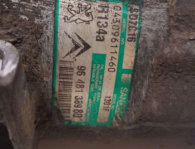 CITROËN C5 2 generation (2008-2017) Hасос кондиционера 9648138980 28744726