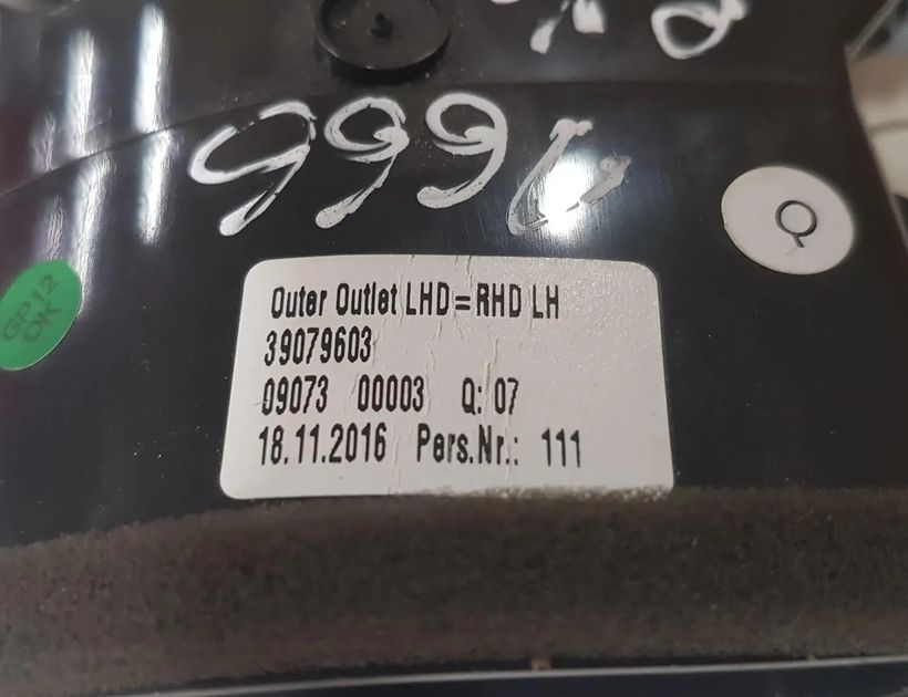 OPEL Astra K (2015-2021) Dashboard Air Vents 39079603 28763589