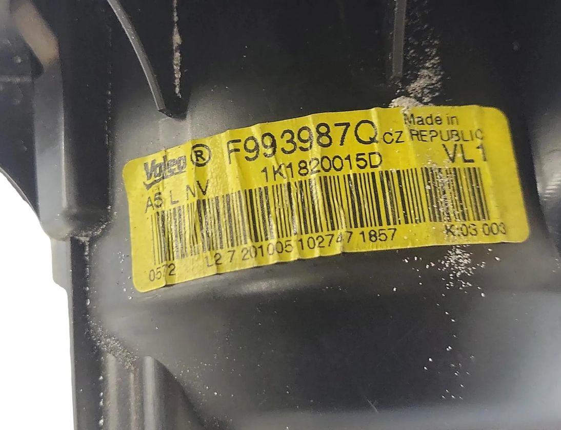 VOLKSWAGEN Golf 8 generation (2019-2023) Interior Heater F993987Q 28811608