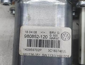 VOLKSWAGEN Passat B7 (2010-2015) Front Right Door Window Regulator F005S00296,1K0959792L 30540454