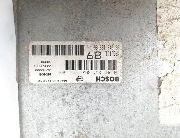 CITROËN Xantia X2 (1998-2001) Engine Control Unit ECU 0261204063,9624518380 27161211