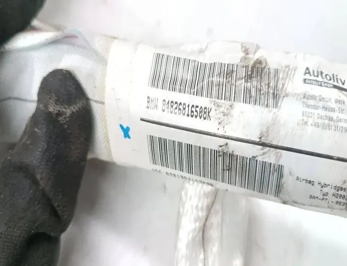 BMW 3 Series E46 (1997-2006) Kreisās puses jumta gaisa spilvens 84826816508K,03B1394A0262R 27170807