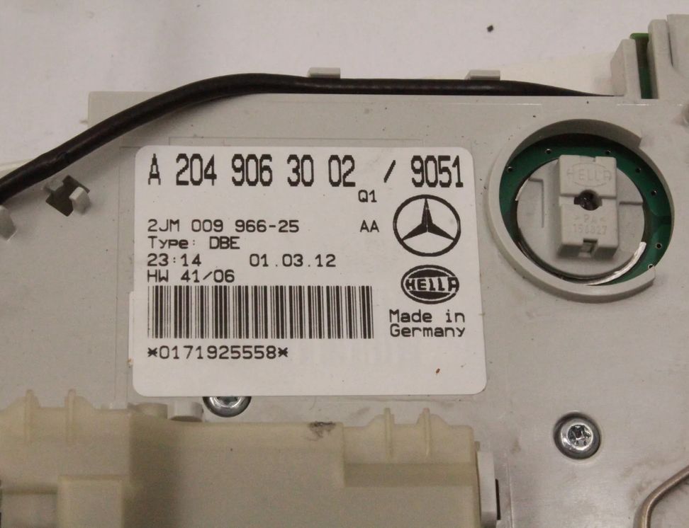 MERCEDES-BENZ C-Class W204/S204/C204 (2004-2015) Освещение салона A0009055200,A2049063002 13762191