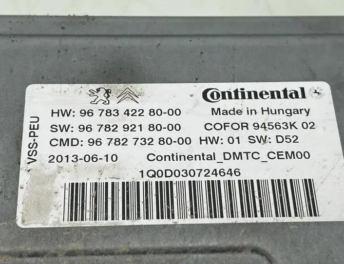 CITROËN Berlingo 2 generation (2008-2023) Другие блоки управления 9678273280,9678342280,9678292180 27242740