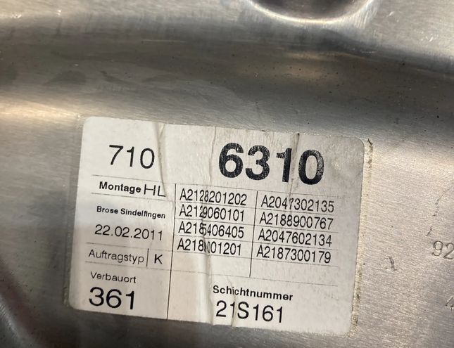 MERCEDES-BENZ CLS-Class C218/X218 (2011-2017) Rear left door window lifter 2128201202,A2128201202 28248011