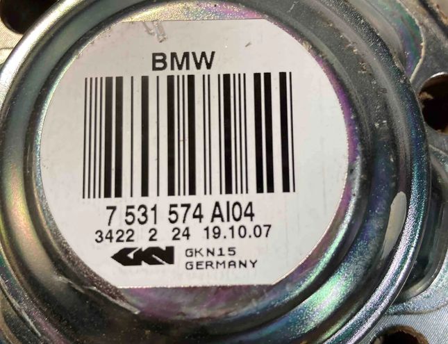 BMW 5 Series E60/E61 (2003-2010) Полуось задняя левая 7531574 32402902
