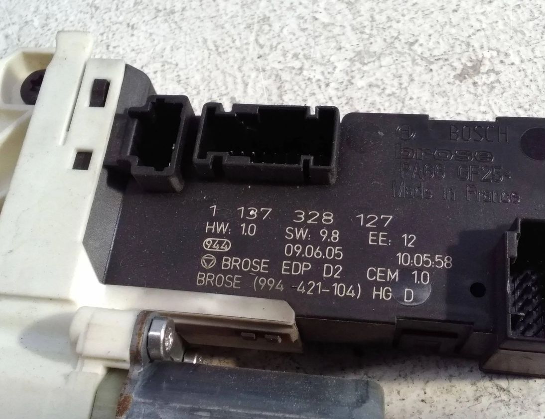 PEUGEOT 407 1 generation (2004-2010) Стеклоподъемник передней правой двери 9646594480 27647771