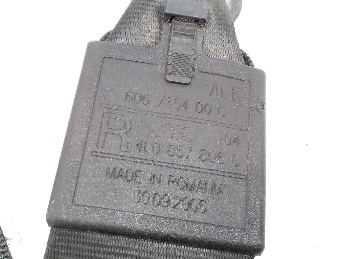 AUDI Q7 4L (2005-2015) Aizmugurējā kreisā drošības josta 4L0857806C 27725449