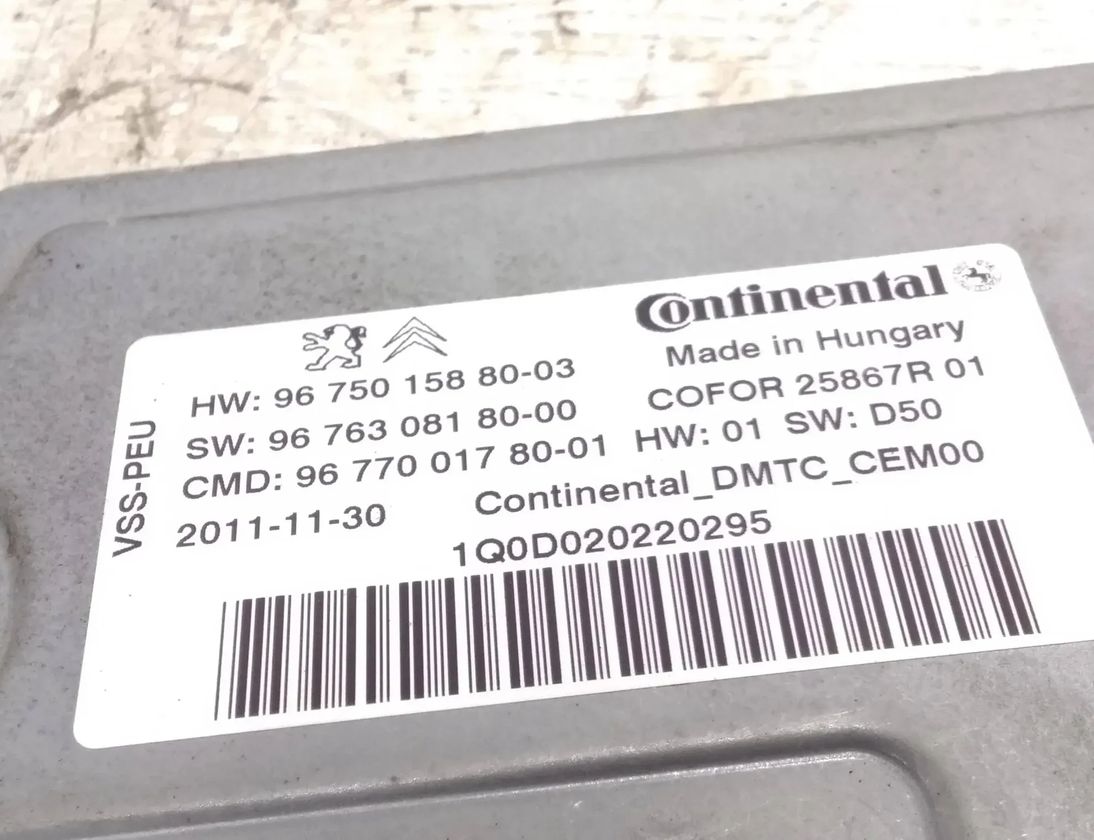 PEUGEOT 508 1 generation (2010-2020) Other Control Units 9675015880 28729215