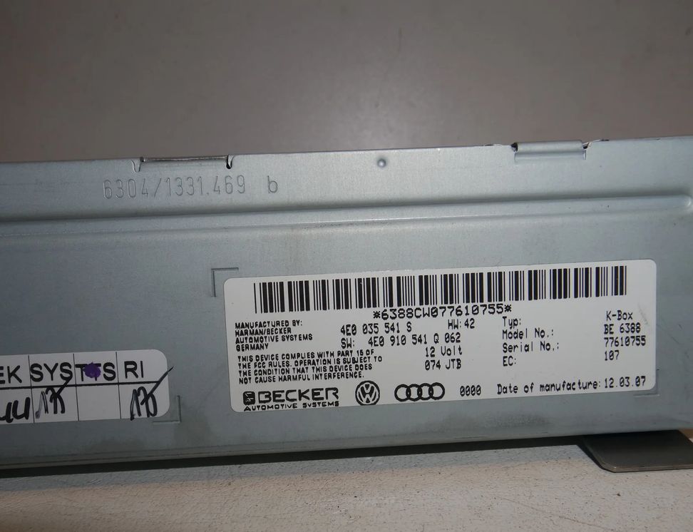 AUDI Q7 4L (2005-2015) Other Control Units 4e0035541s 14176201