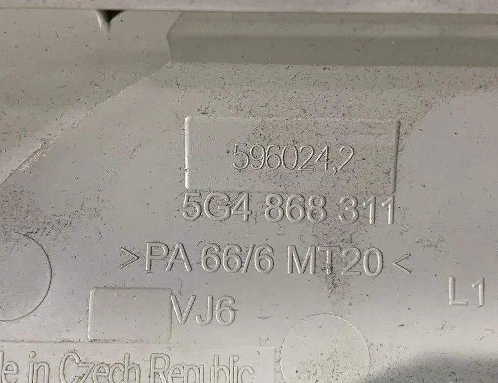 VOLKSWAGEN Golf 8 generation (2019-2023) Right Side B Pillar Trim 5G0868315,5G4867243A 30670655