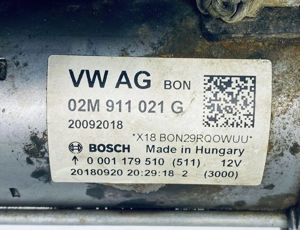 VOLKSWAGEN Golf Plus Стартер 02M911021G 30686493