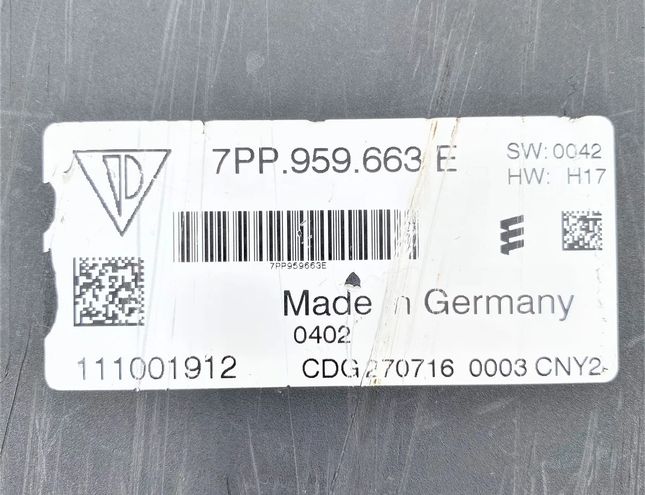 PORSCHE Panamera 970 (2009-2016) Voltage Control Unit 7PP959663E,7PP.959.663.E,7PP959663,7PP-959-663-E,7PP.959.663,7PP-959-663,7PP959663B,7PP.959.663.B,7PP-959-663-B 26289244