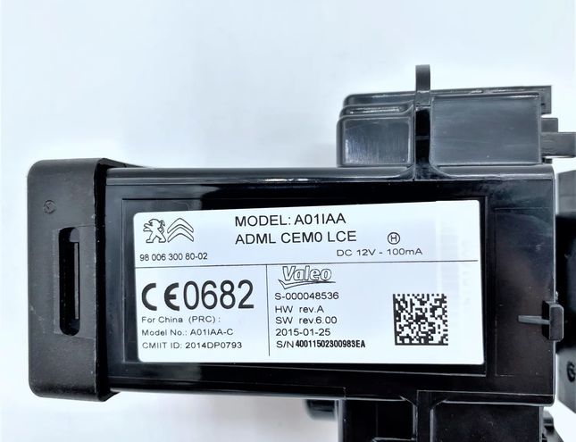 CITROËN C4 Picasso 2 generation (2013-2018) Замок зажигания A01IAA,9800630080,S000048536,9800630080-02,980063008002 26681424