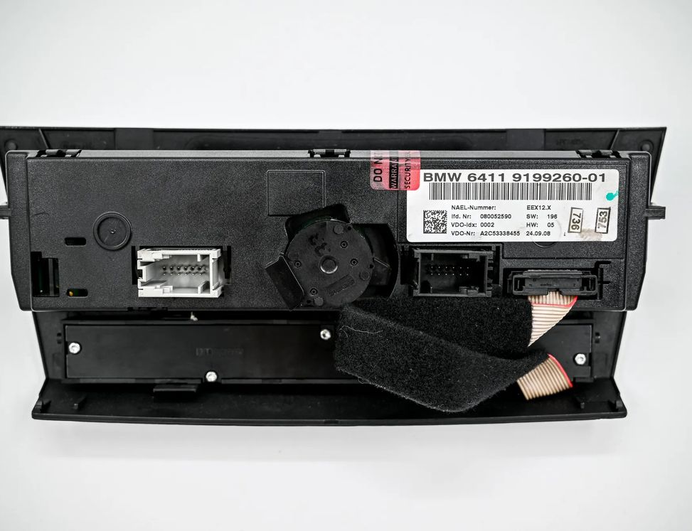 BMW 3 Series E90/E91/E92/E93 (2004-2013) БЛОК УПРАВЛЕНИЯ КОНДИЦИОНЕРА ВОЗДУХА / КЛИМАТА/ ПЕЧКИ (В САЛОНЕ) 9199260,080052590,A2C53338455,64119119686,64119147299,64119162983,64119168114,64119199260,6411919926001,9119686,9147299,9162983,9168114 27344978