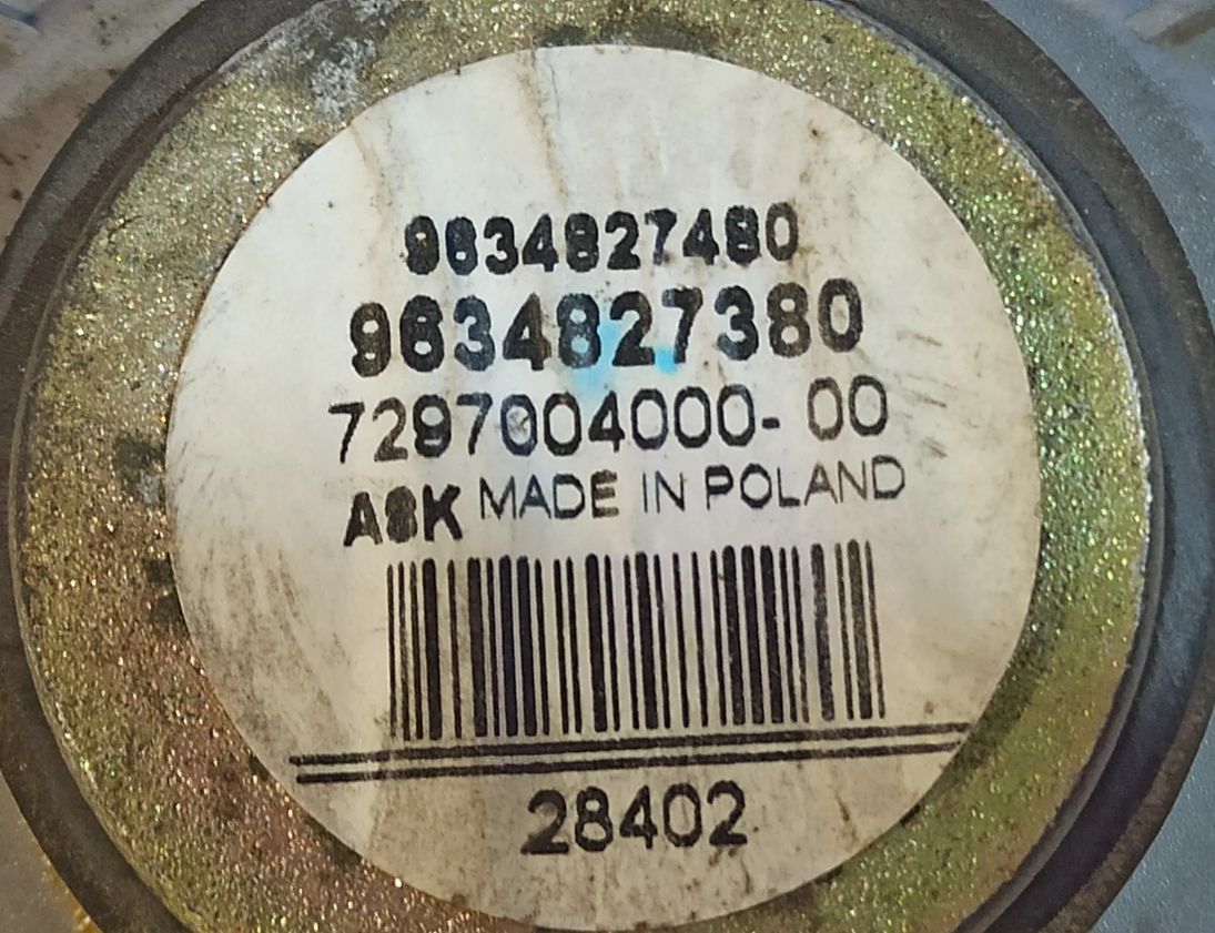 CITROËN C5 1 generation (2001-2008) Rear Left Door Sound Speaker 9634827480,9634827380 13859316