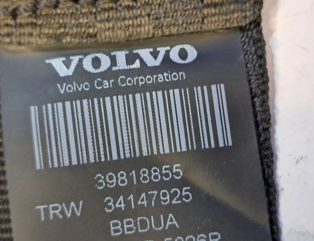 VOLVO S60 2 generation (2010-2020) Aizmugurējā labā drošības josta 39818855,P39818855 24970846