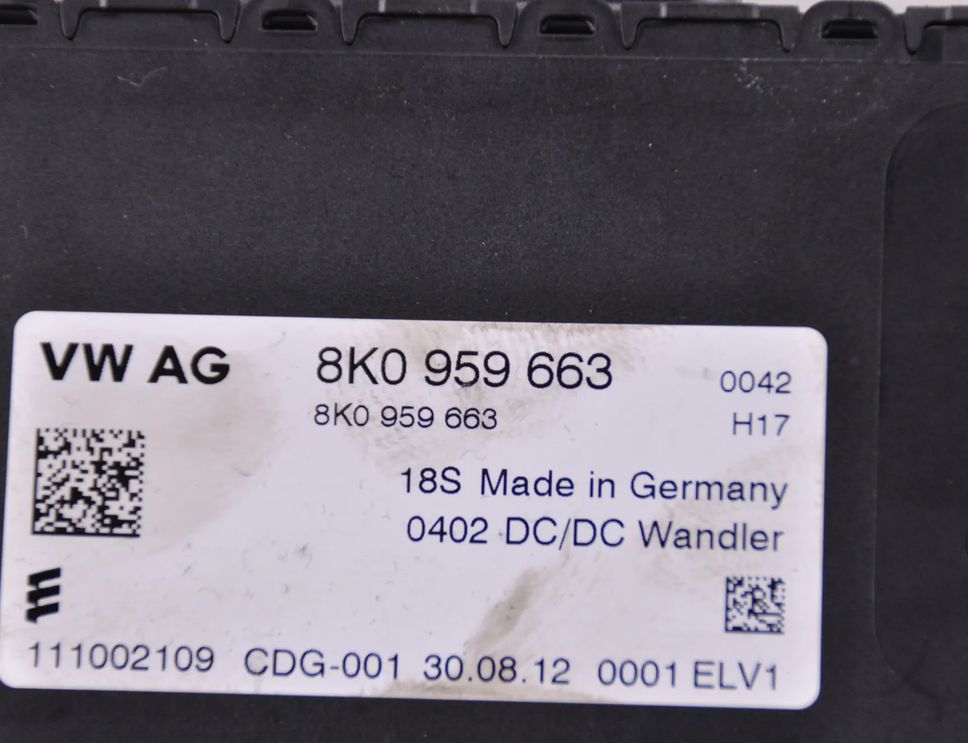 AUDI A4 B8/8K (2011-2016) Блок управления напряжением 8K0959663 31556469