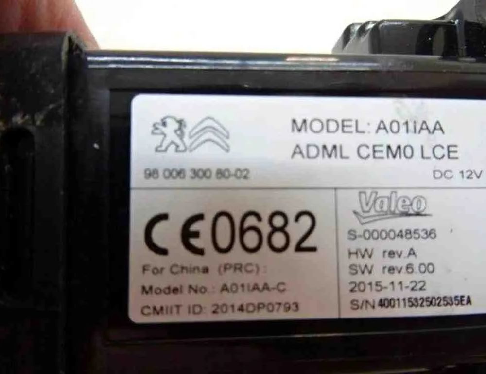 CITROËN C3 Picasso 1 generation (2008-2016) Замок зажигания 9800630080 32484270