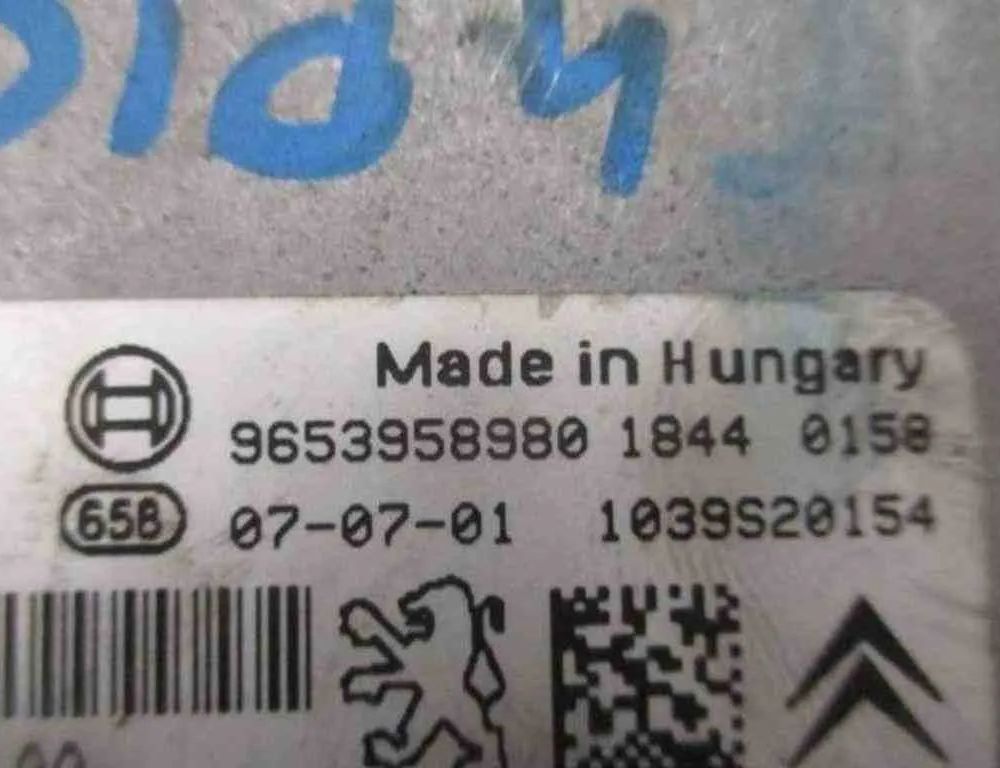 CITROËN C3 Picasso 1 generation (2008-2016) Комплект зажигания 9653958980,9664617680,0281012981,9664058780 32489151