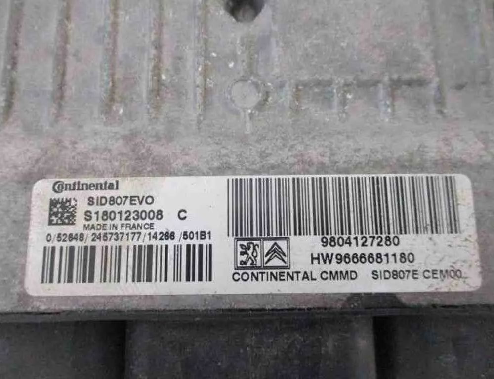 CITROËN C3 Picasso 1 generation (2008-2016) Engine ECU Set 9804127280,9666681180,9806687880 32491383