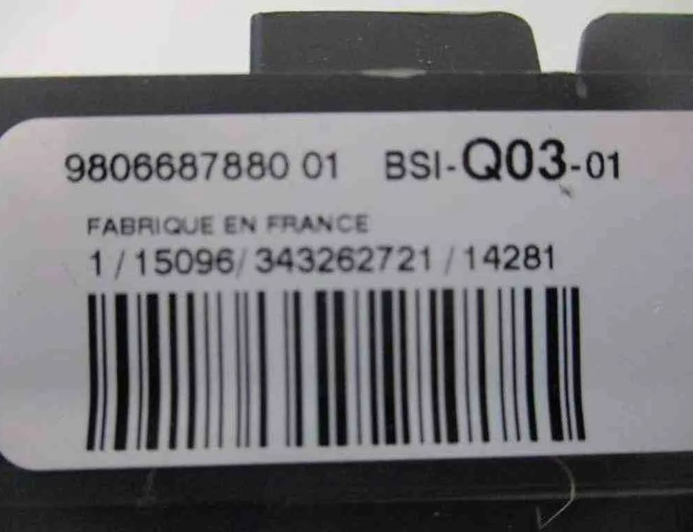 CITROËN C3 Picasso 1 generation (2008-2016) Engine ECU Set 9804127280,9666681180,9806687880 32491383