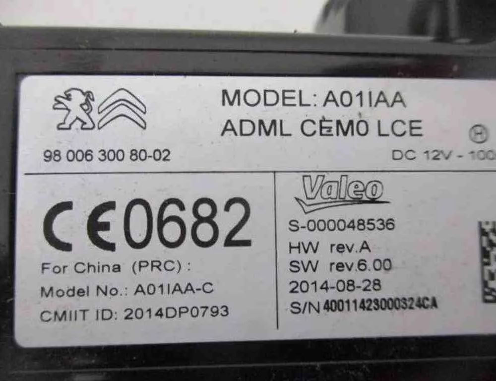 CITROËN C3 Picasso 1 generation (2008-2016) Engine ECU Set 9804127280,9666681180,9806687880 32491383